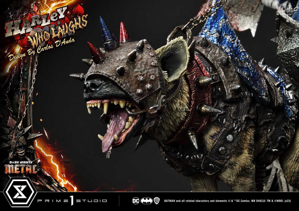 Dark Nights: Metal Museum Masterline Series Statue 1/3 Harley Quinn Who Laughs Concept Design by Caelos D`anda Deluxe Bonus Version 78 cm